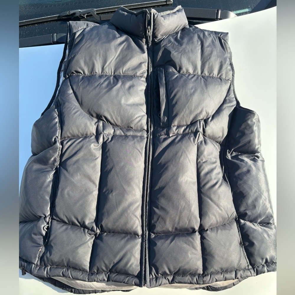 Vintage GAP Vest Mens XL Black Puffer Jacket Full‎ Zip 90s Down Winter Coat